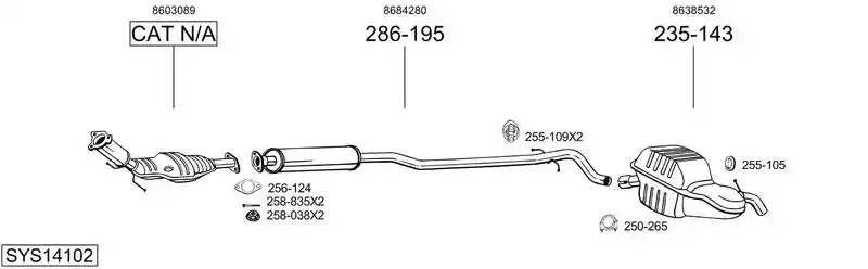 BOSAL SYS14102