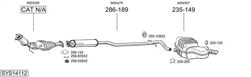 BOSAL SYS14112