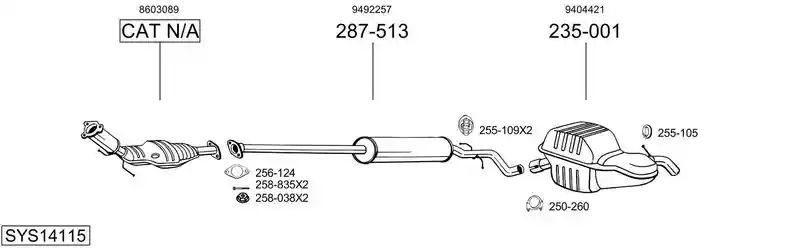BOSAL SYS14115