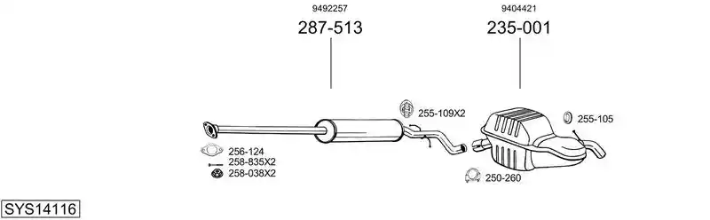 BOSAL SYS14116
