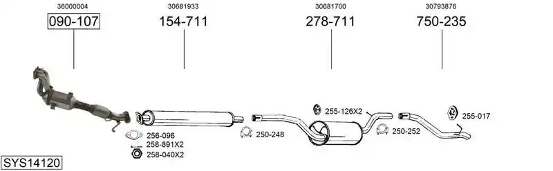 BOSAL SYS14120