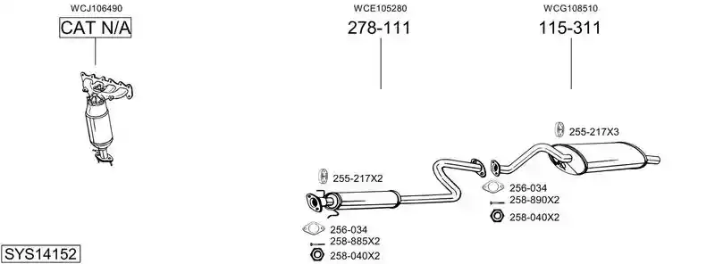 BOSAL SYS14152