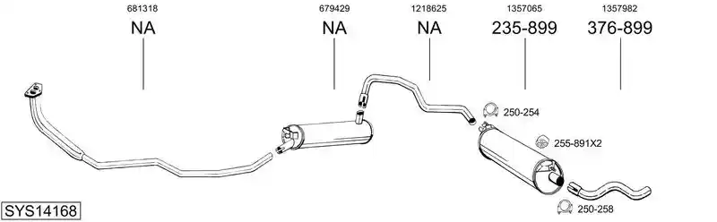BOSAL SYS14168