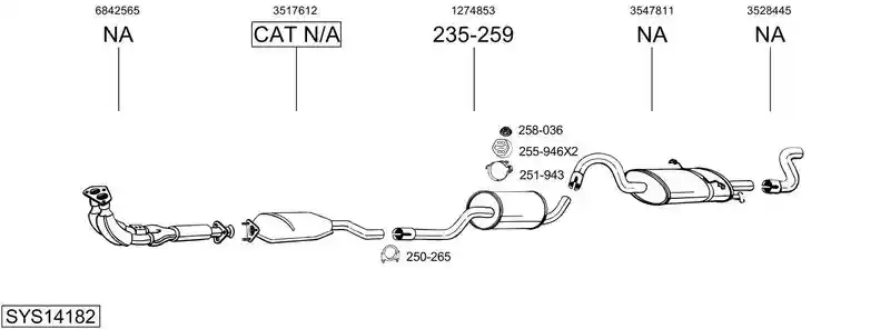 BOSAL SYS14182