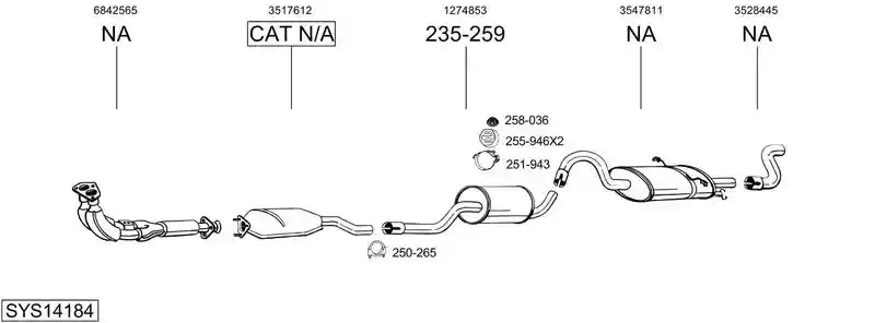 BOSAL SYS14184