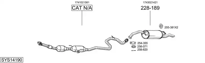 BOSAL SYS14190
