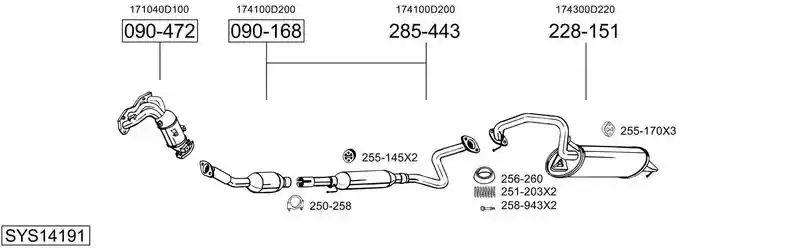BOSAL SYS14191