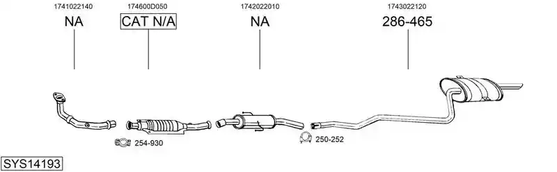 BOSAL SYS14193