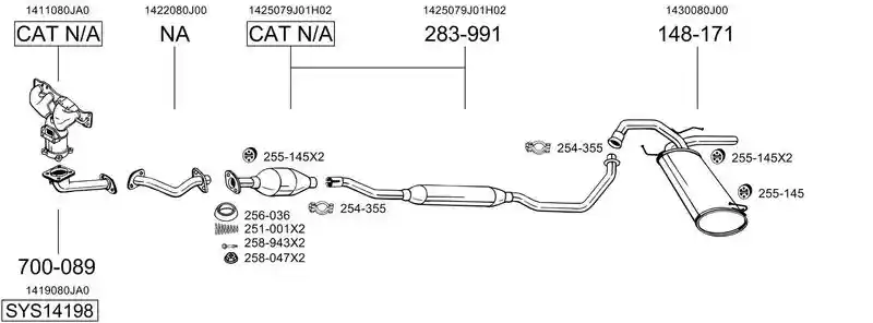 BOSAL SYS14198