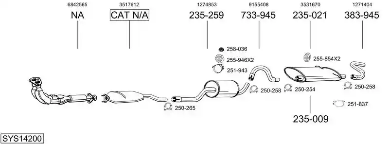 BOSAL SYS14200