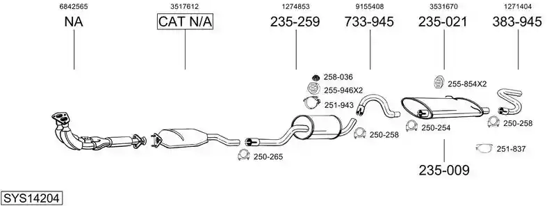 BOSAL SYS14204