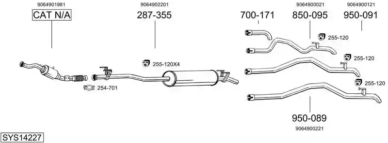 BOSAL SYS14227