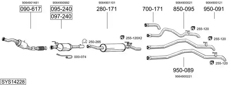 BOSAL SYS14228