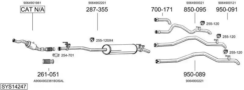 BOSAL SYS14247