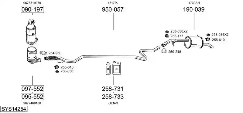 BOSAL SYS14254
