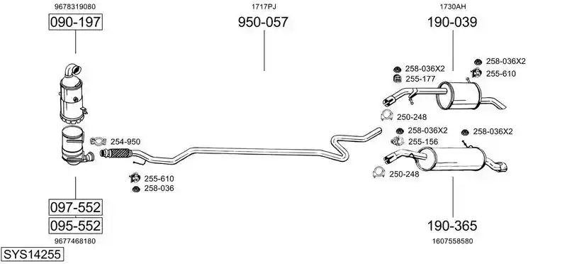 BOSAL SYS14255