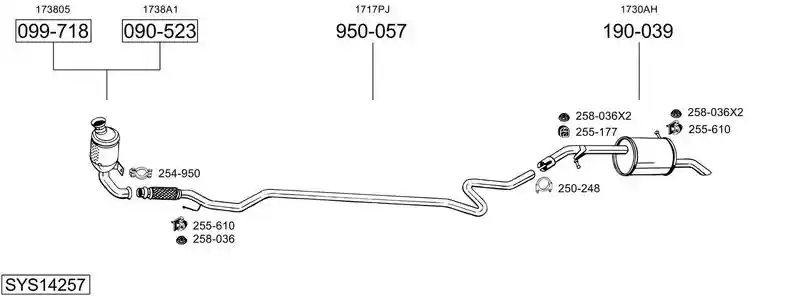 BOSAL SYS14257