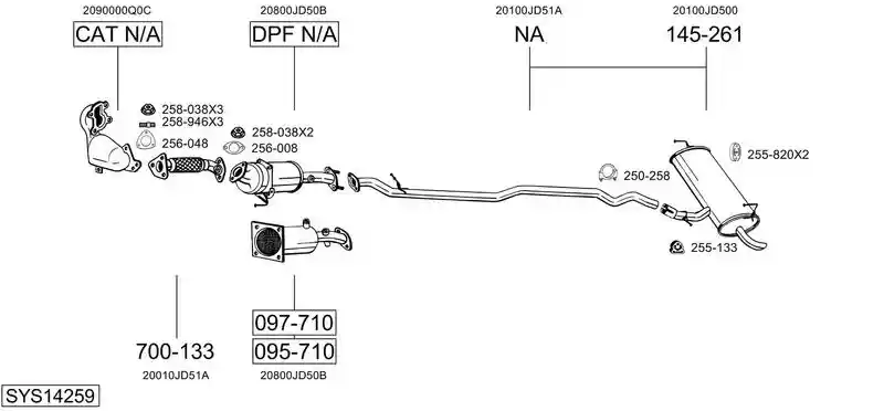 BOSAL SYS14259