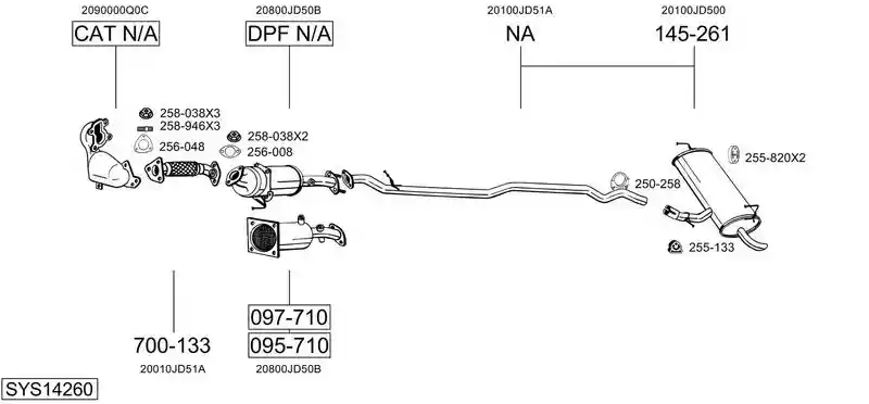 BOSAL SYS14260