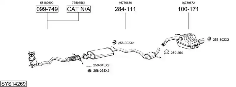 BOSAL SYS14269