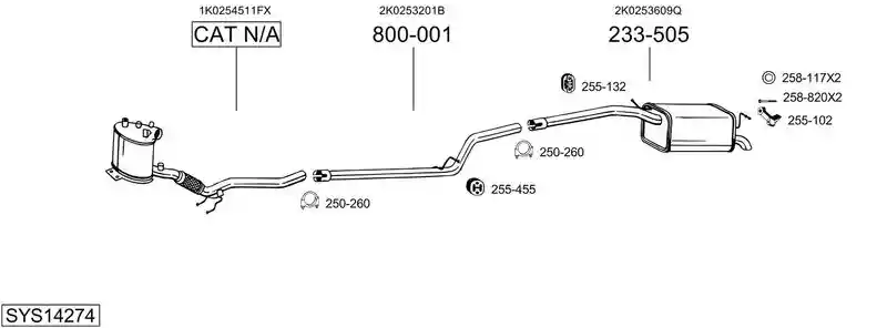 BOSAL SYS14274