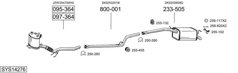 BOSAL SYS14276