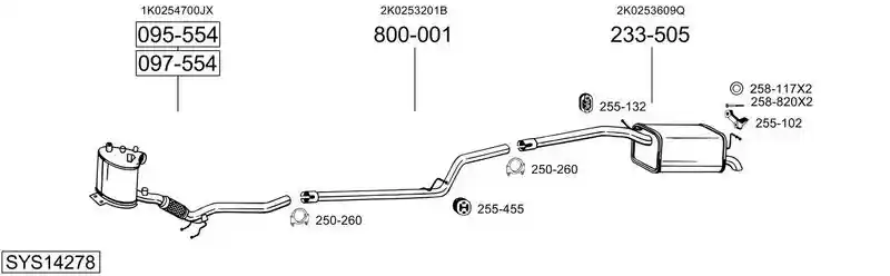 BOSAL SYS14278