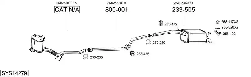 BOSAL SYS14279