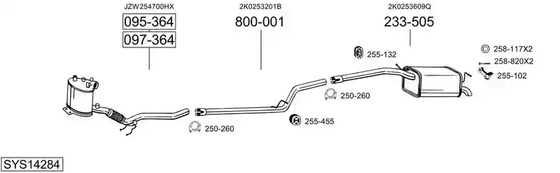 BOSAL SYS14284