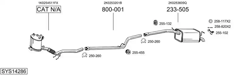 BOSAL SYS14286