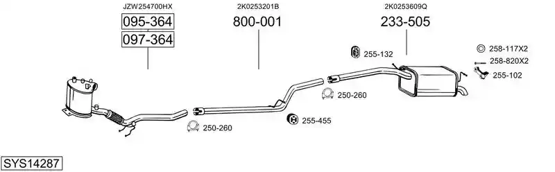 BOSAL SYS14287
