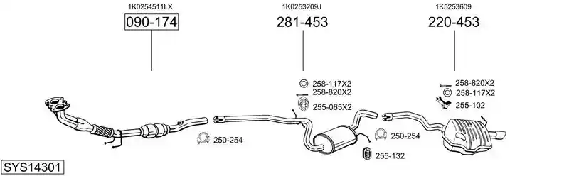 BOSAL SYS14301