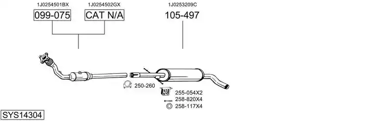 BOSAL SYS14304