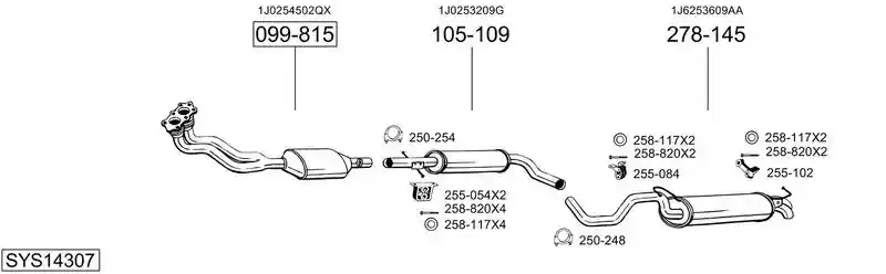 BOSAL SYS14307