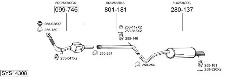 BOSAL SYS14308