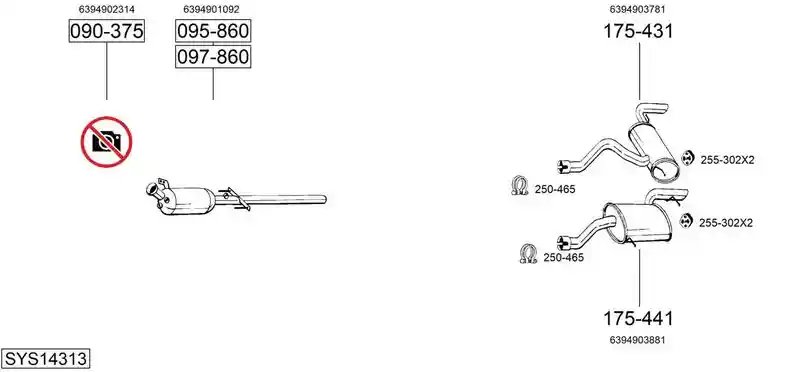 BOSAL SYS14313