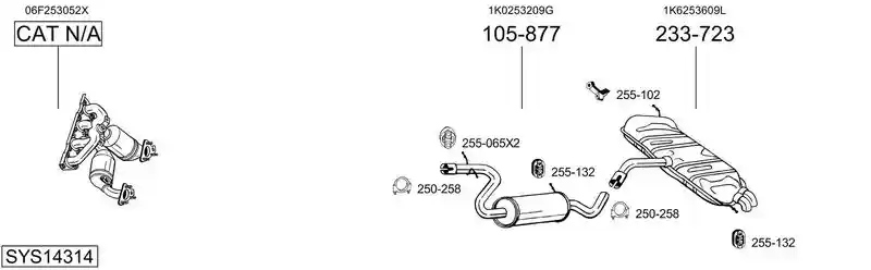 BOSAL SYS14314