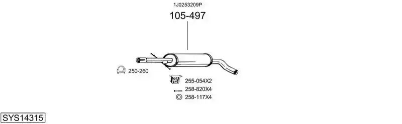 BOSAL SYS14315