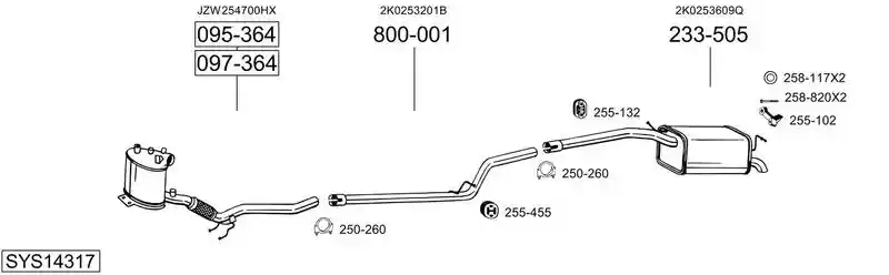 BOSAL SYS14317
