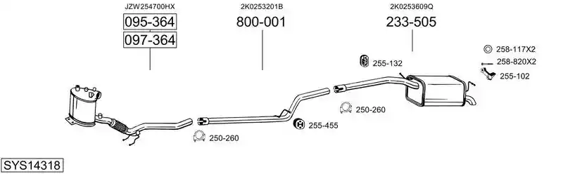 BOSAL SYS14318