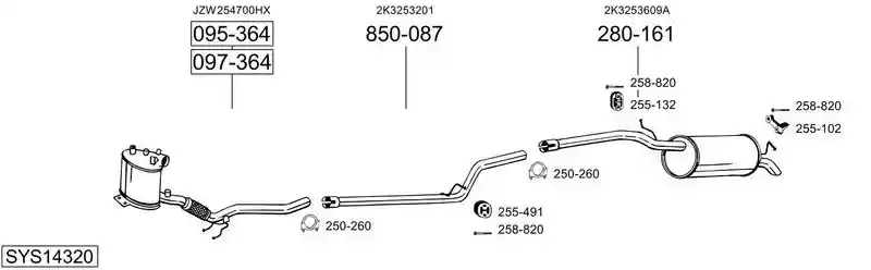 BOSAL SYS14320