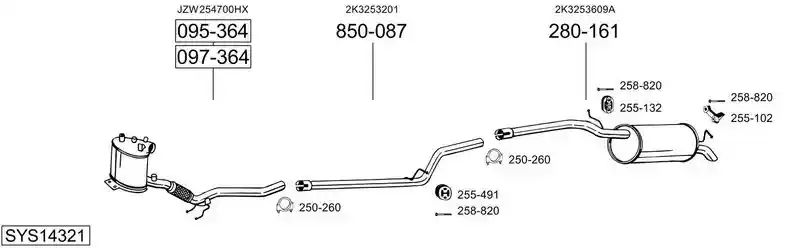 BOSAL SYS14321