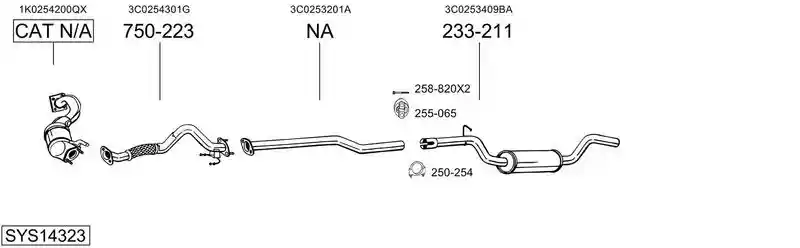 BOSAL SYS14323