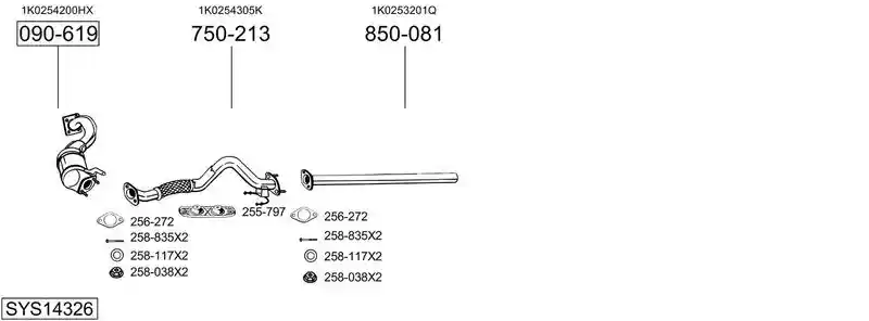 BOSAL SYS14326