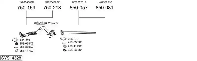 BOSAL SYS14328