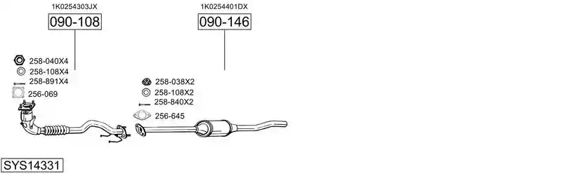 BOSAL SYS14331
