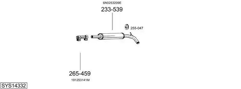 BOSAL SYS14332