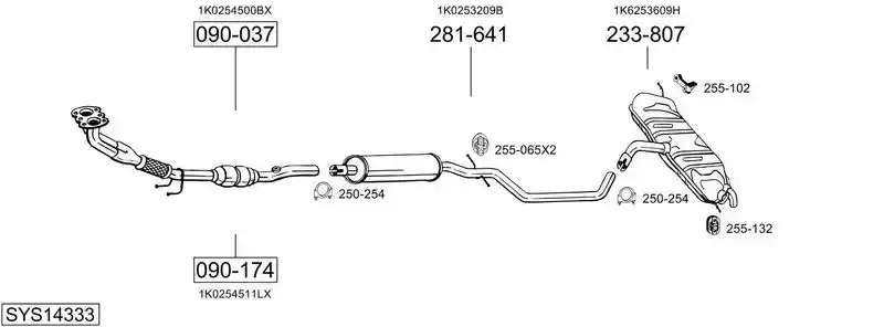BOSAL SYS14333