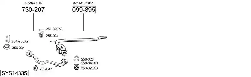 BOSAL SYS14335