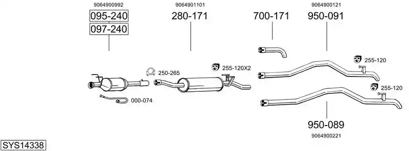 BOSAL SYS14338